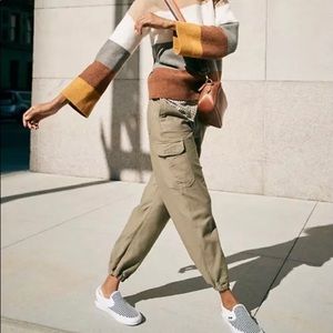 Madewell High-Rise Cargo Fatigue Pants